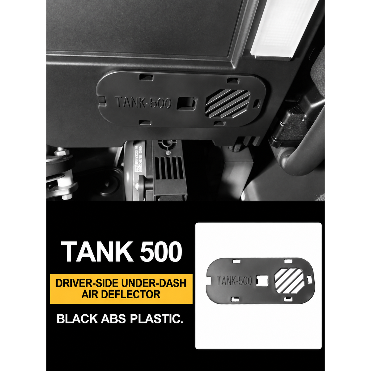 Driver Footwell Airflow Deflector for GWM Tank 400 / 500 – gallery image 2