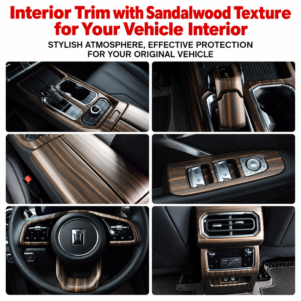 Walnut-Look Interior Trim Collection for GWM Tank 400 – gallery image 6