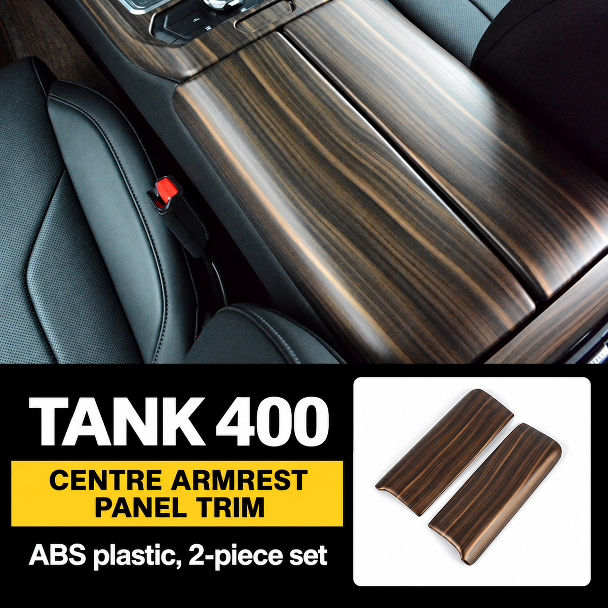 Walnut-Look Interior Trim Collection for GWM Tank 400 – gallery image 5