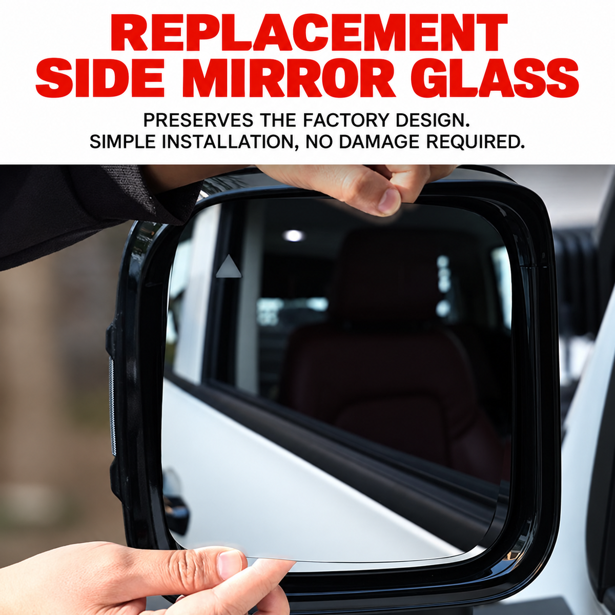 Wide-Angle Replacement Side Mirror Glass Pair for GWM Tank 300 – gallery image 3