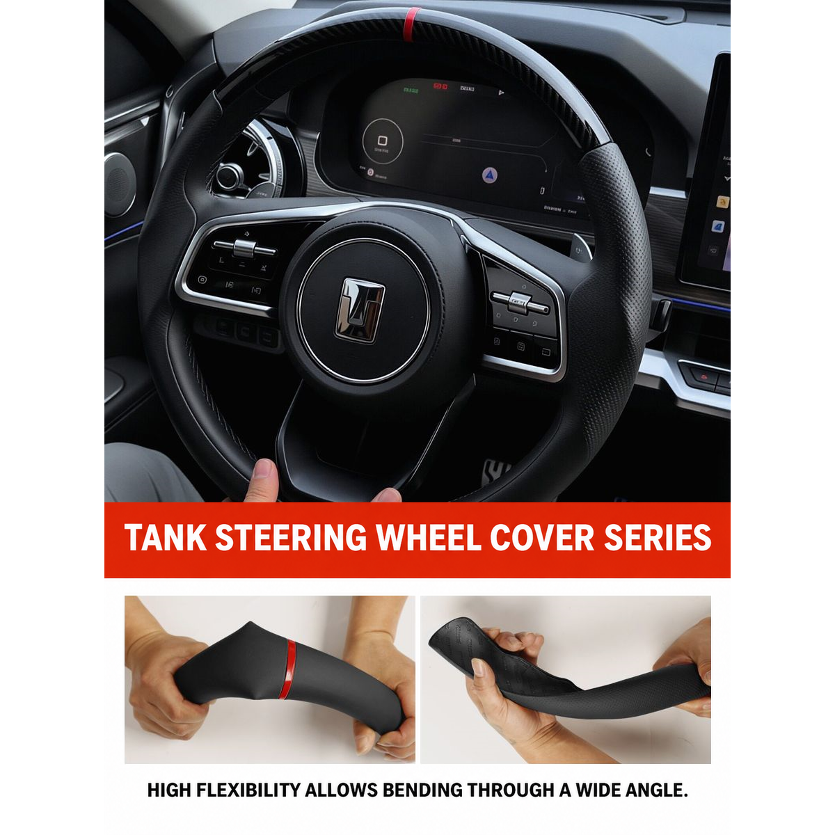 Slip-On Steering Wheel Cover for GWM Tank Series – gallery image 14