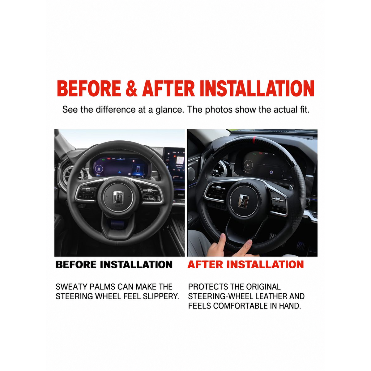 Slip-On Steering Wheel Cover for GWM Tank Series – gallery image 16