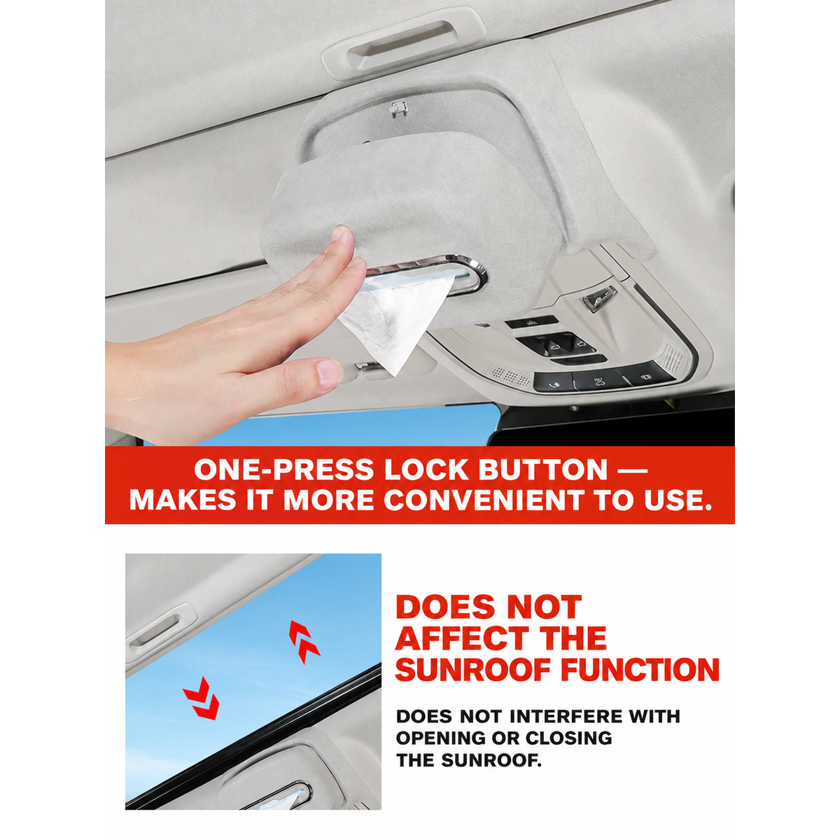 Hidden Headliner Tissue Holder for GWM Tank 300 – gallery image 4