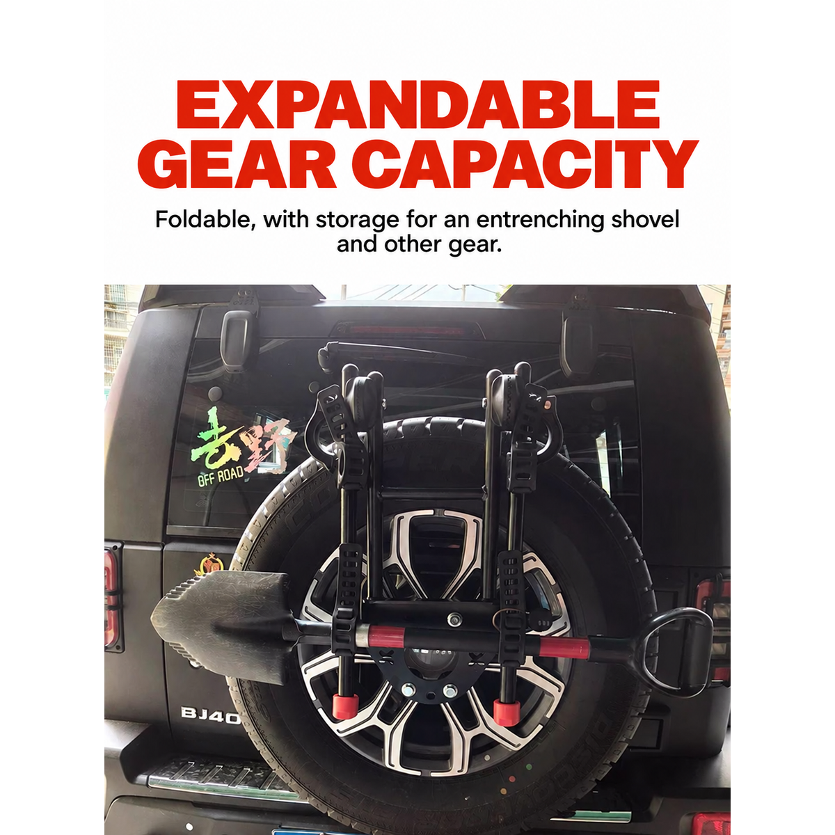 Spare-Wheel-Mount 2-Bike Carrier for GWM Tank 300 / 400 / 500 – gallery image 5