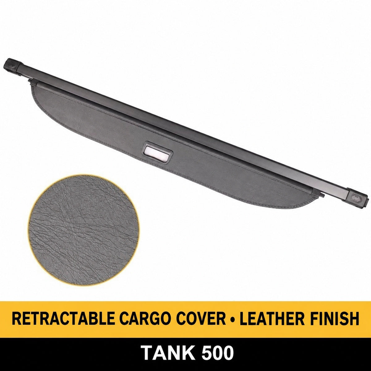 Retractable Cargo Cover for GWM Tank 500 – leather finish