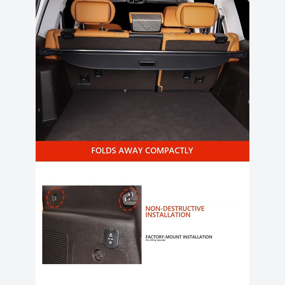Retractable Cargo Cover for GWM Tank 500 – product detail 4