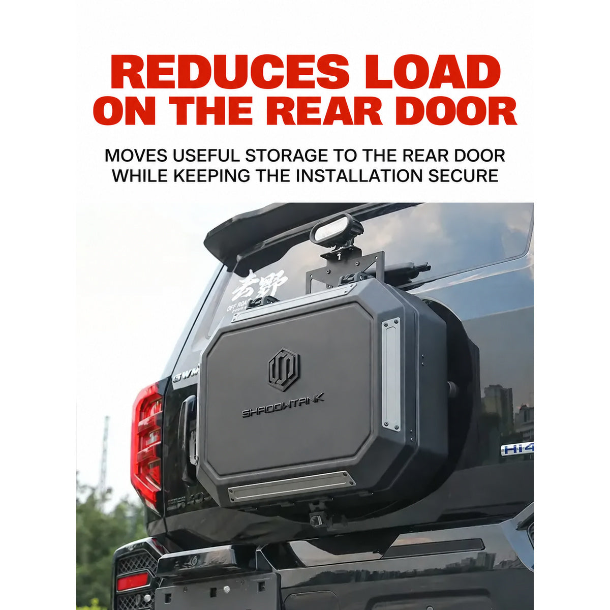 Lockable Aluminium Rear-Door Storage Box for GWM Tank 400 – image 4