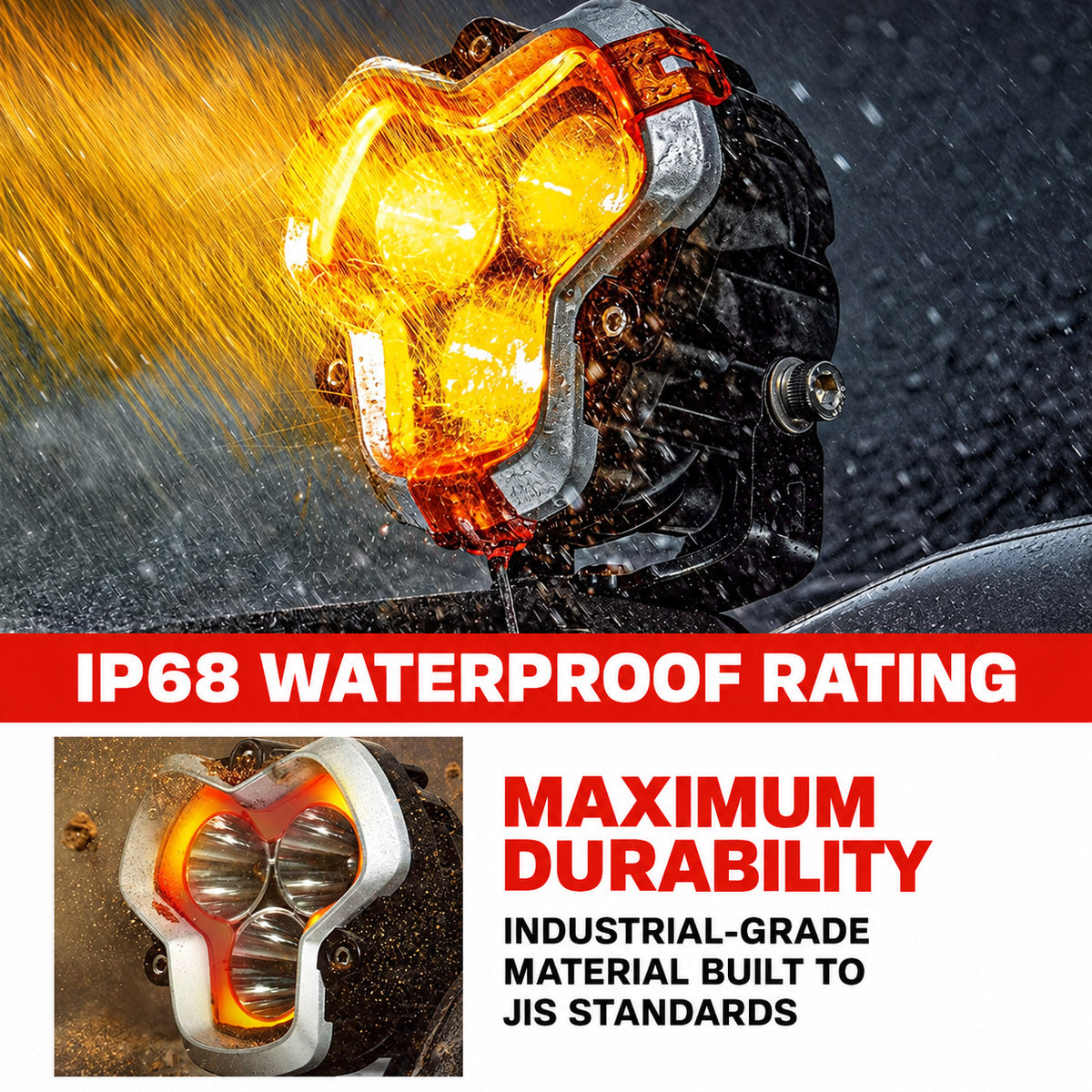 Halo LED Spotlight IP68 water resistance and aluminium construction