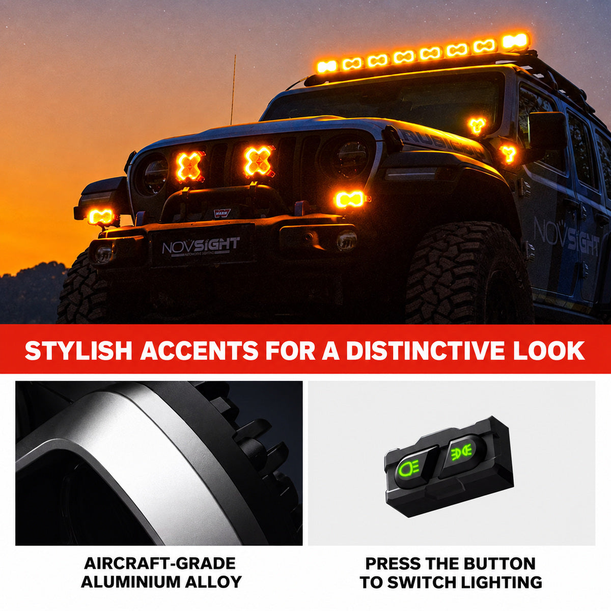 Halo LED Spotlight aluminium housing and lighting switch