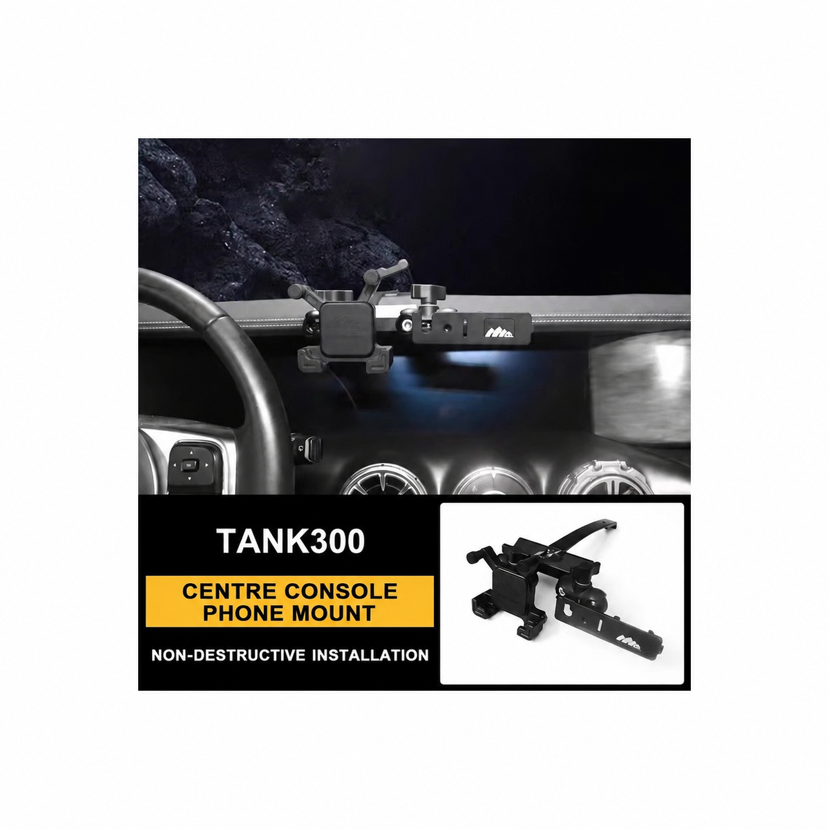Centre Console Integrated Mount System for GWM Tank 300 – Style 6