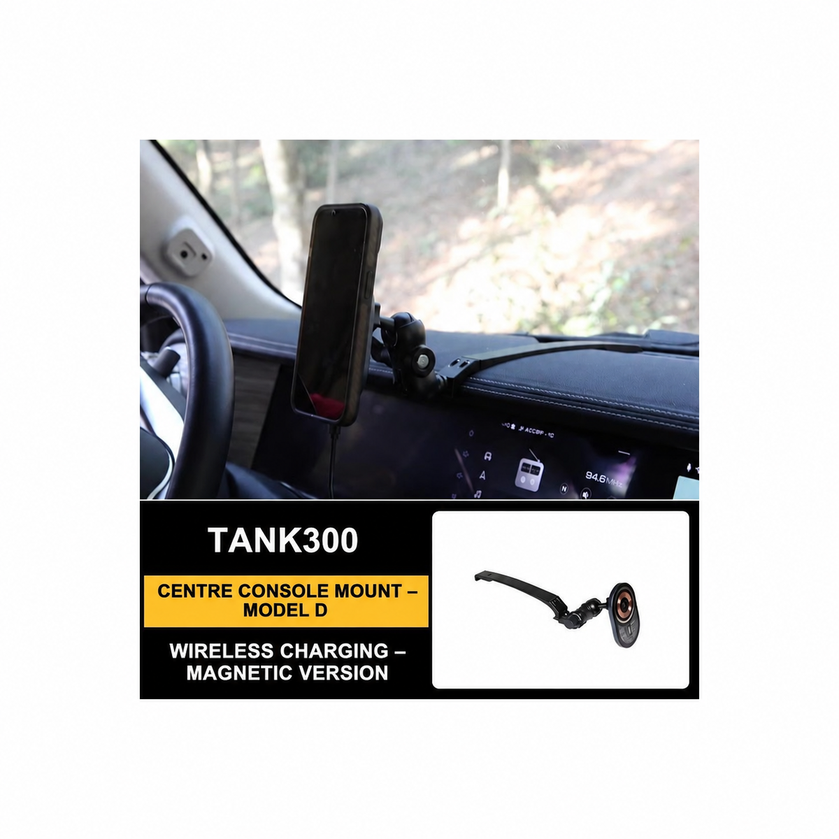 Centre Console Integrated Mount System for GWM Tank 300 – Style 7