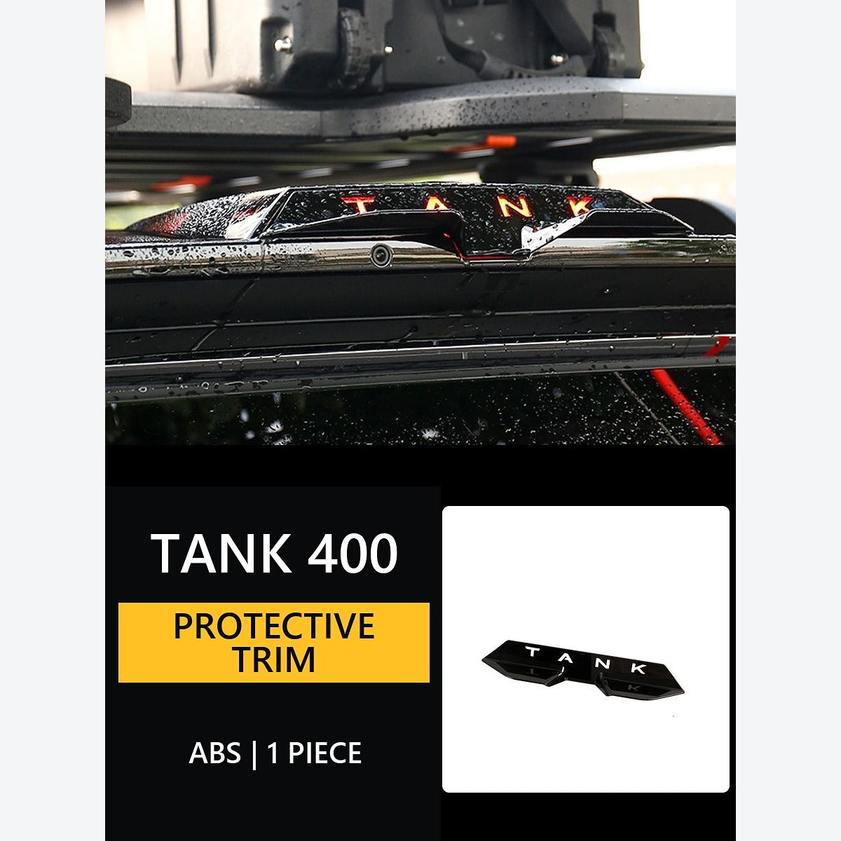 Rear-View Camera Rain Visor for GWM Tank 400 Hi4-T – Matte Black