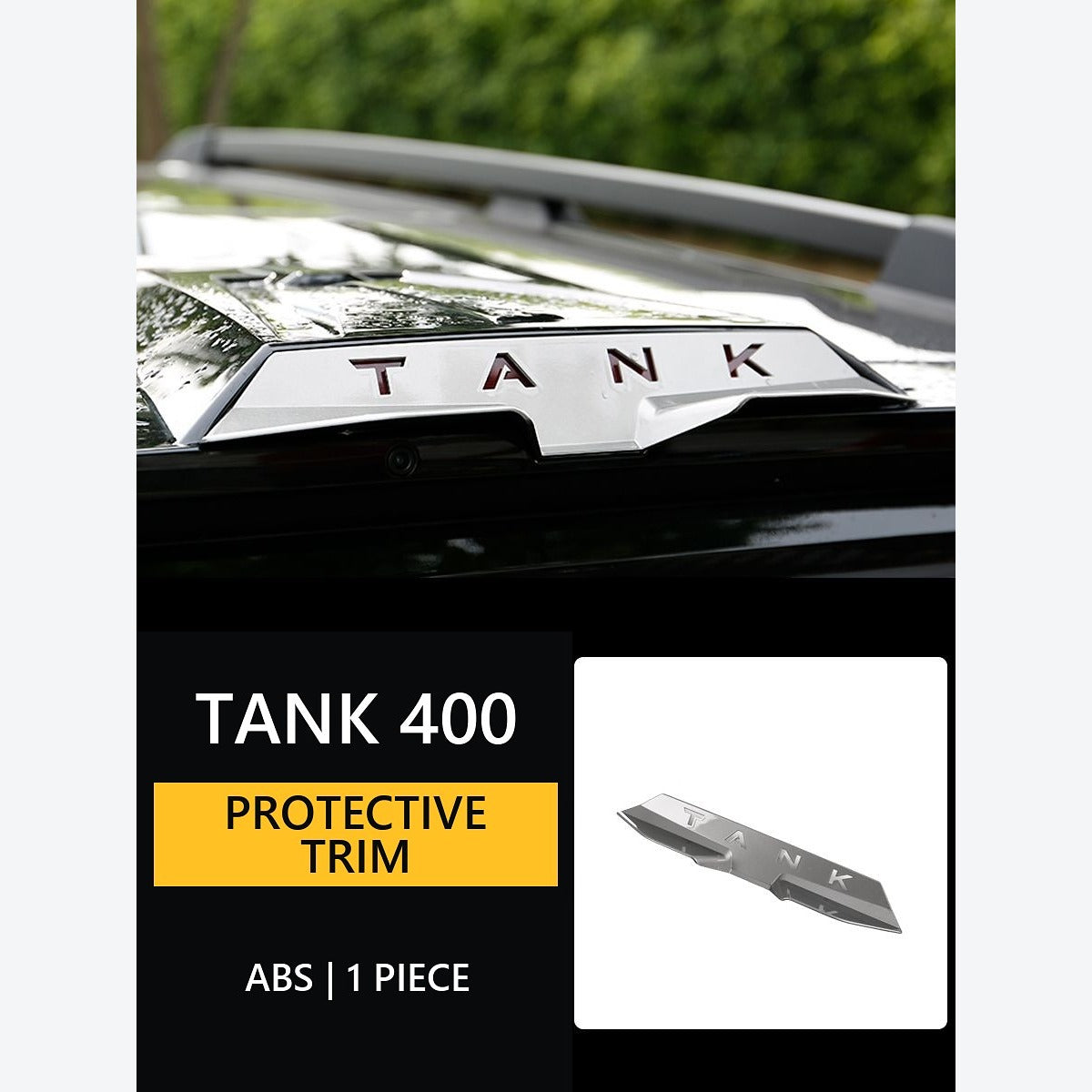 Rear-View Camera Rain Visor for GWM Tank 400 Hi4-T – Silver