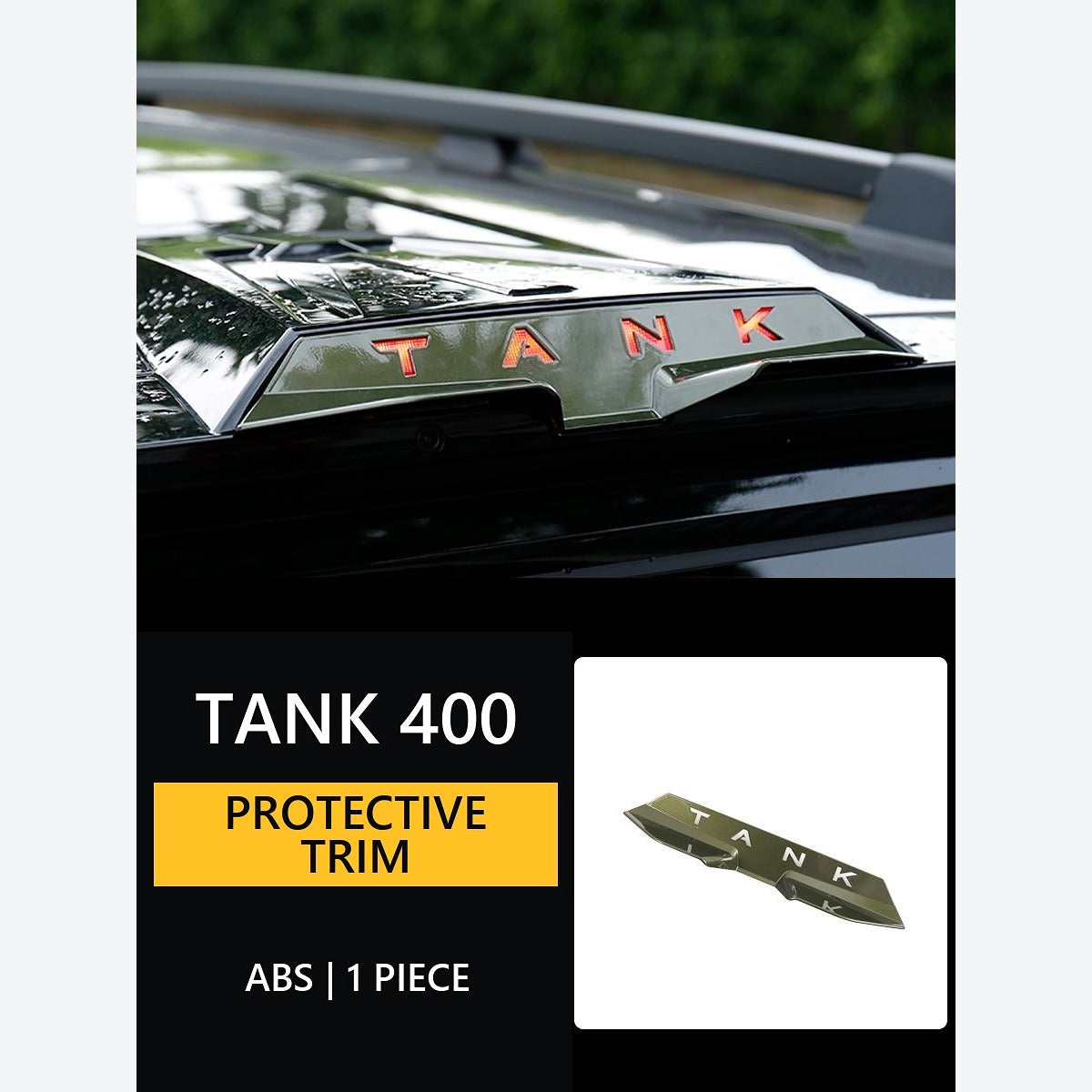 Rear-View Camera Rain Visor for GWM Tank 400 Hi4-T – Green