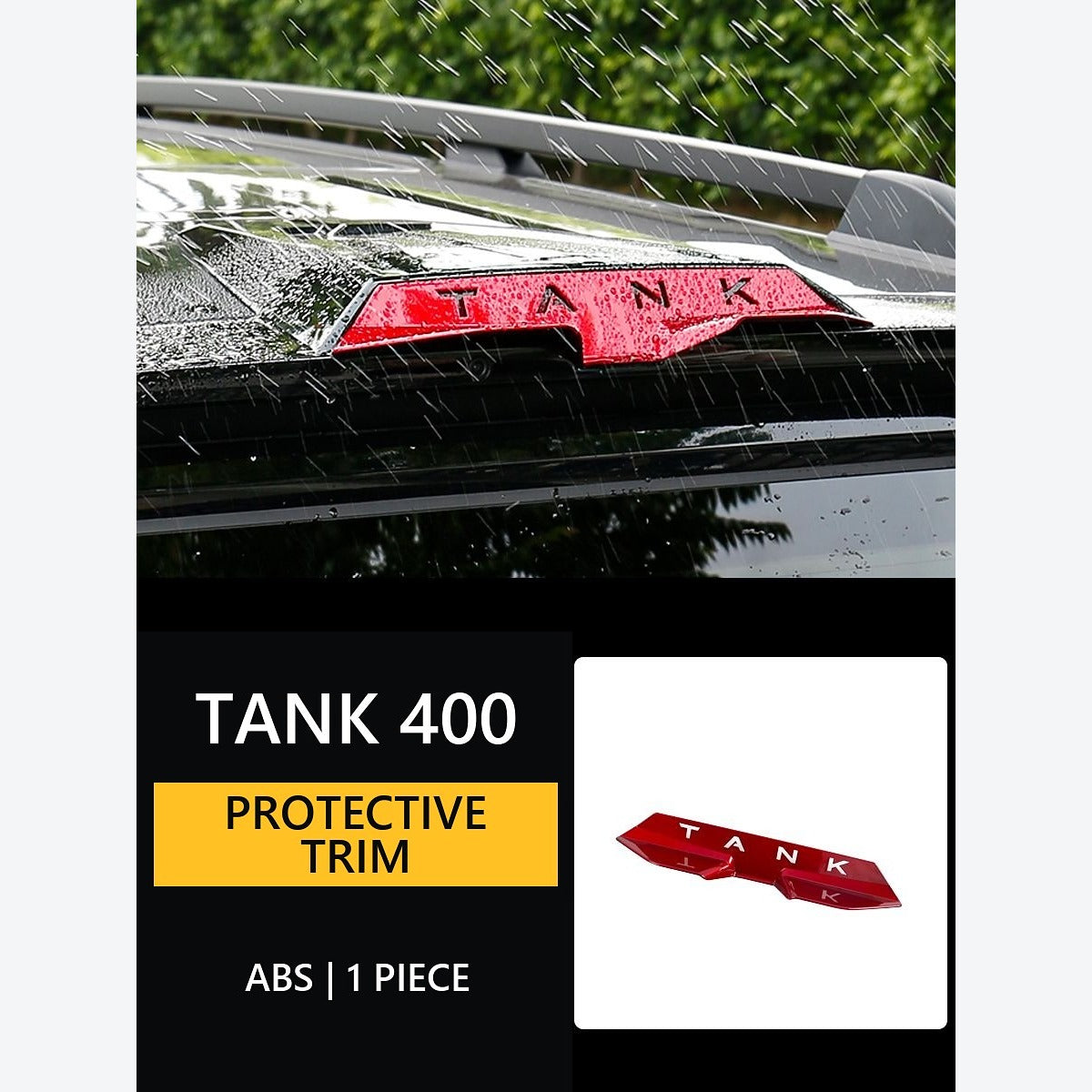 Rear-View Camera Rain Visor for GWM Tank 400 Hi4-T – Red