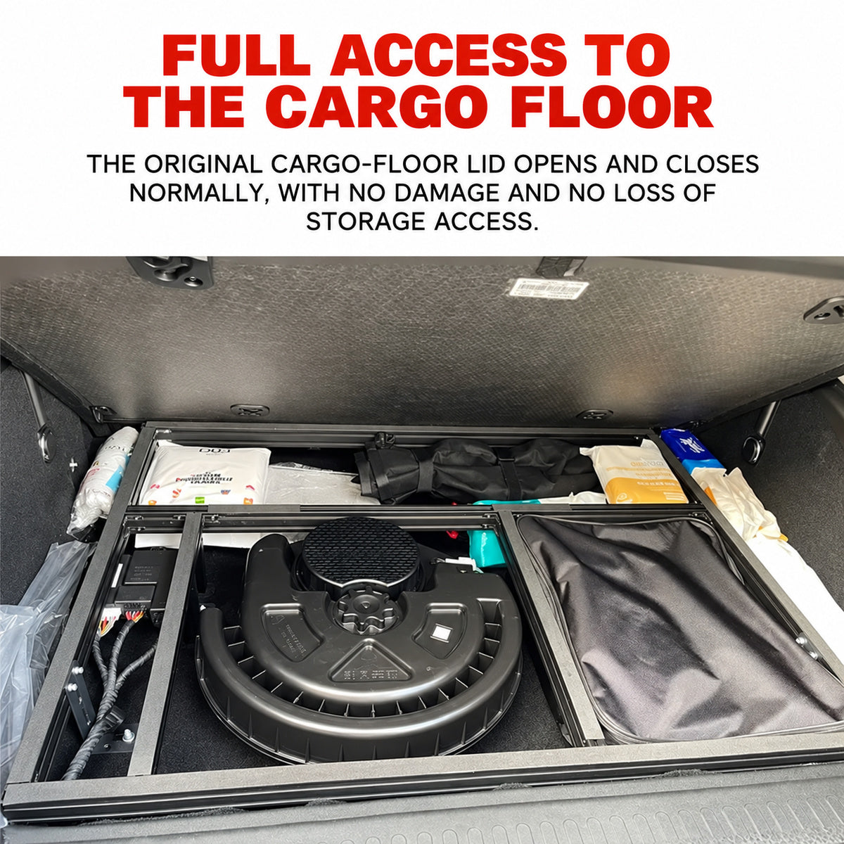 Underfloor Trunk Storage Rack for GWM Tank 300 – product detail 4