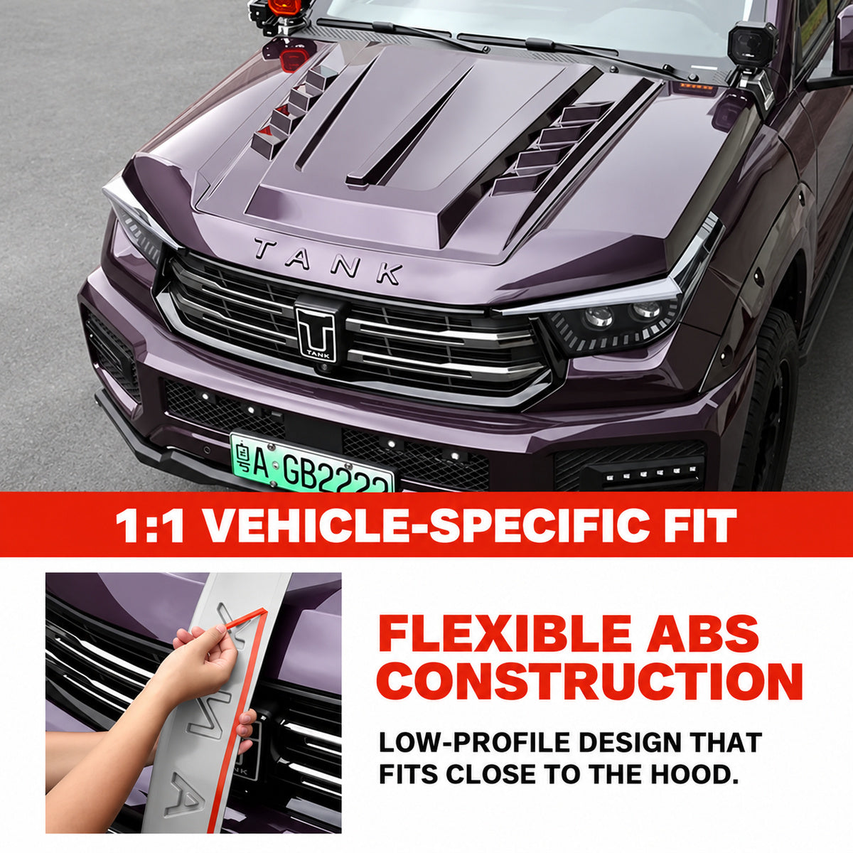 Full Hood Protector for GWM Tank 400 – product detail 4