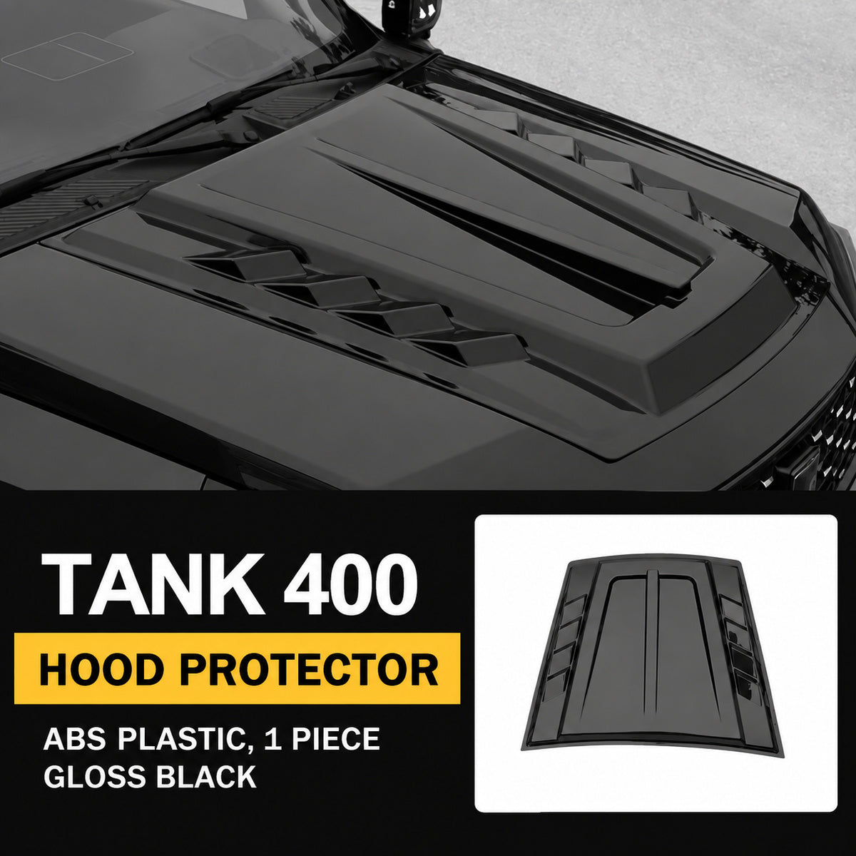 Full Hood Protector for GWM Tank 400 – Gloss Black