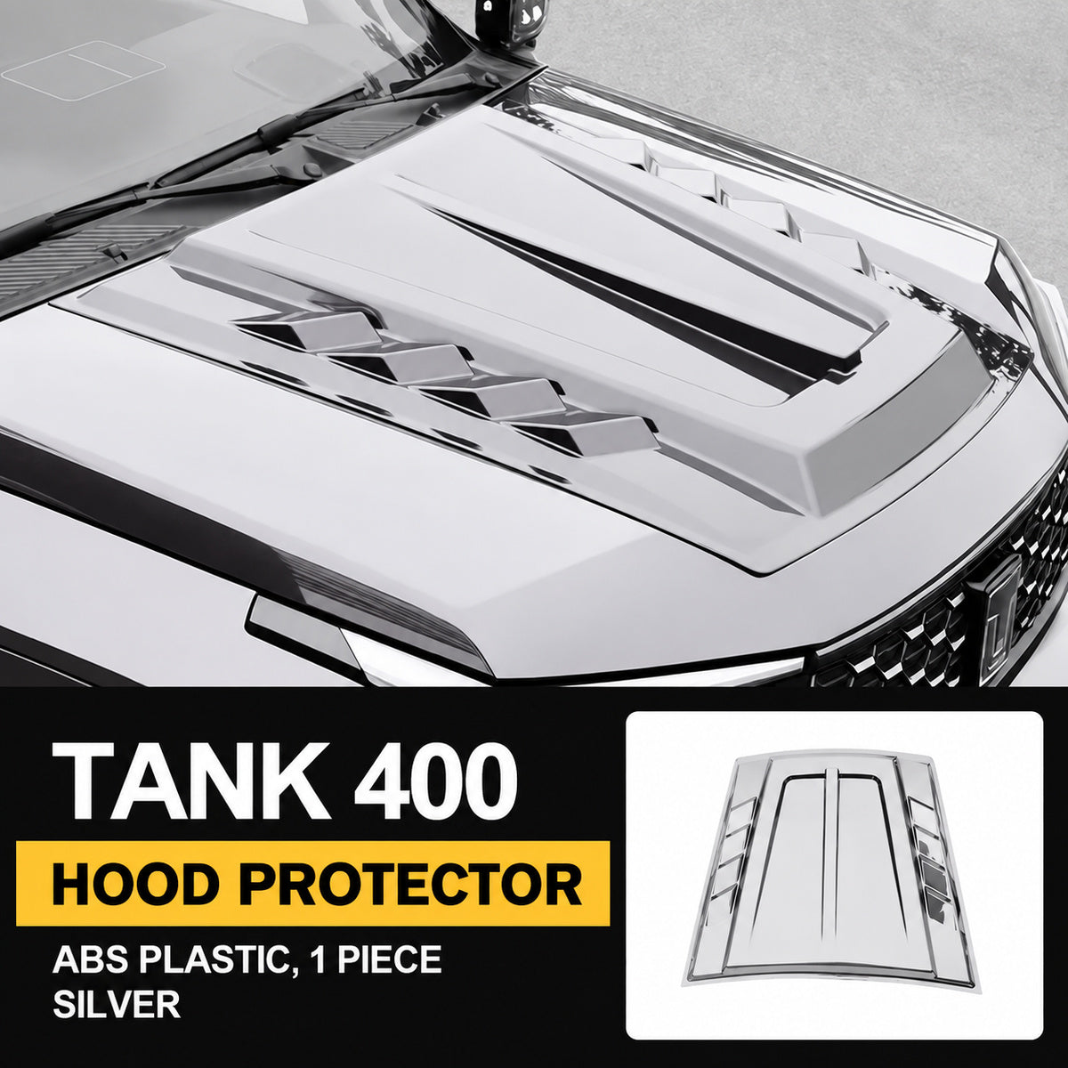 Full Hood Protector for GWM Tank 400 – Silver