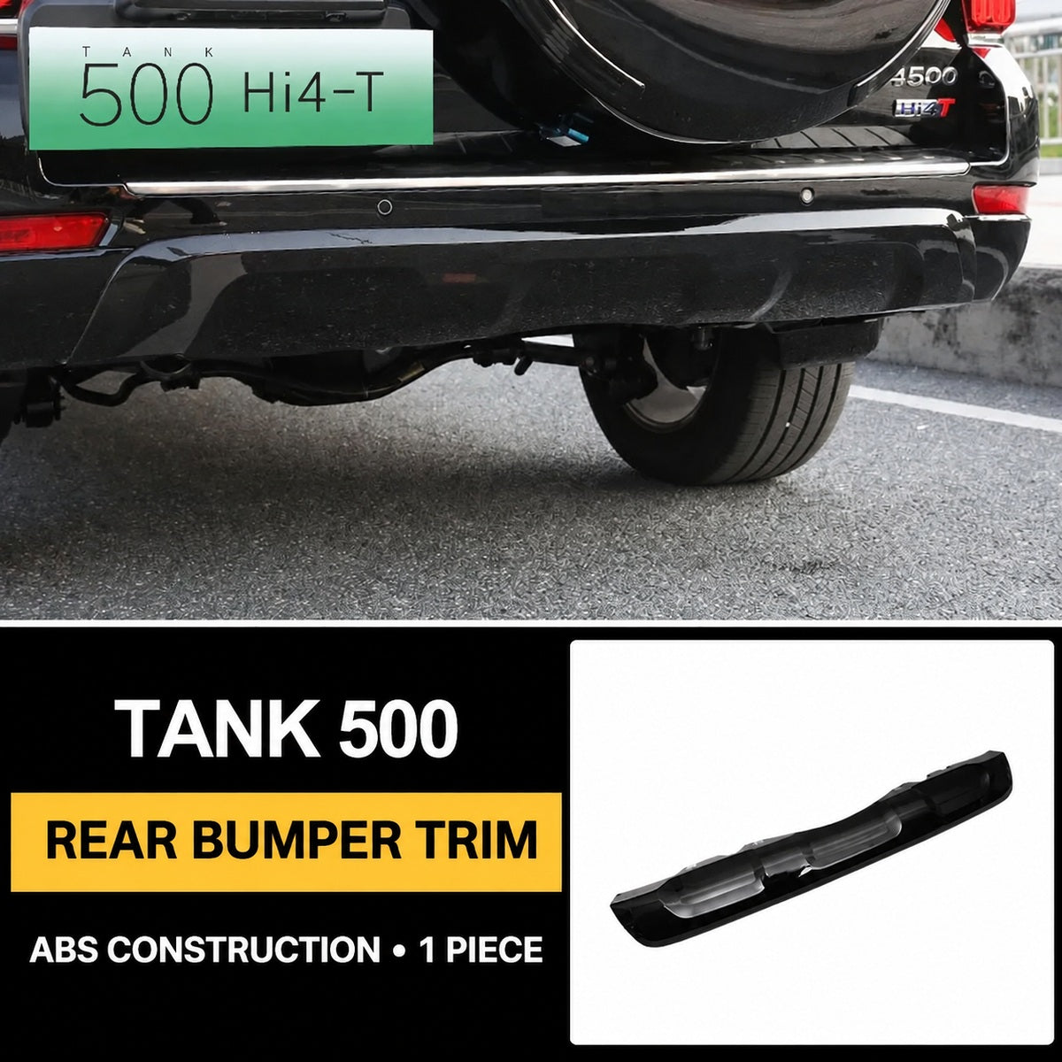 Black Knight rear bumper trim for GWM Tank 500 Hi4-T and Hi4-Z