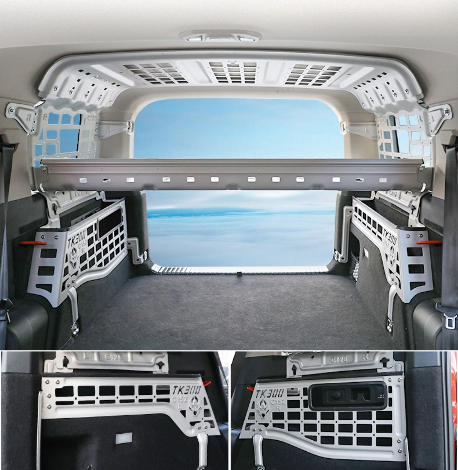 GWM Tank 300 Trunk Left And Right Storage Rack Aluminum Alloy Tail Box Setting Rack
