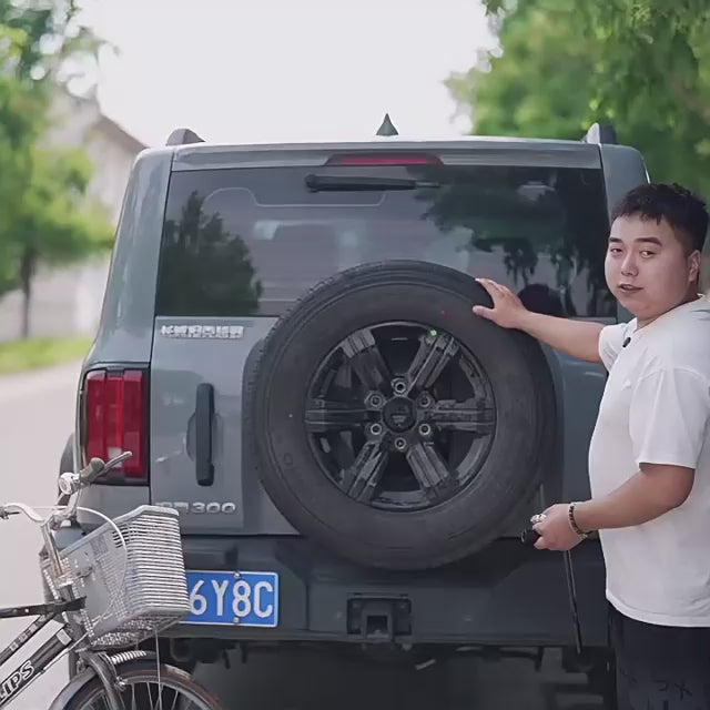 Spare-Wheel-Mount 2-Bike Carrier for GWM Tank 300 / 400 / 500 product video