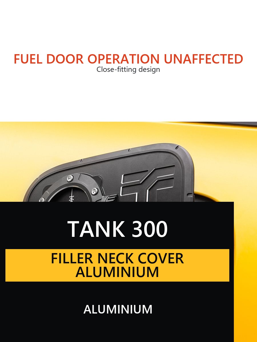Filler neck cover for Tank 300, Aluminium – image 4