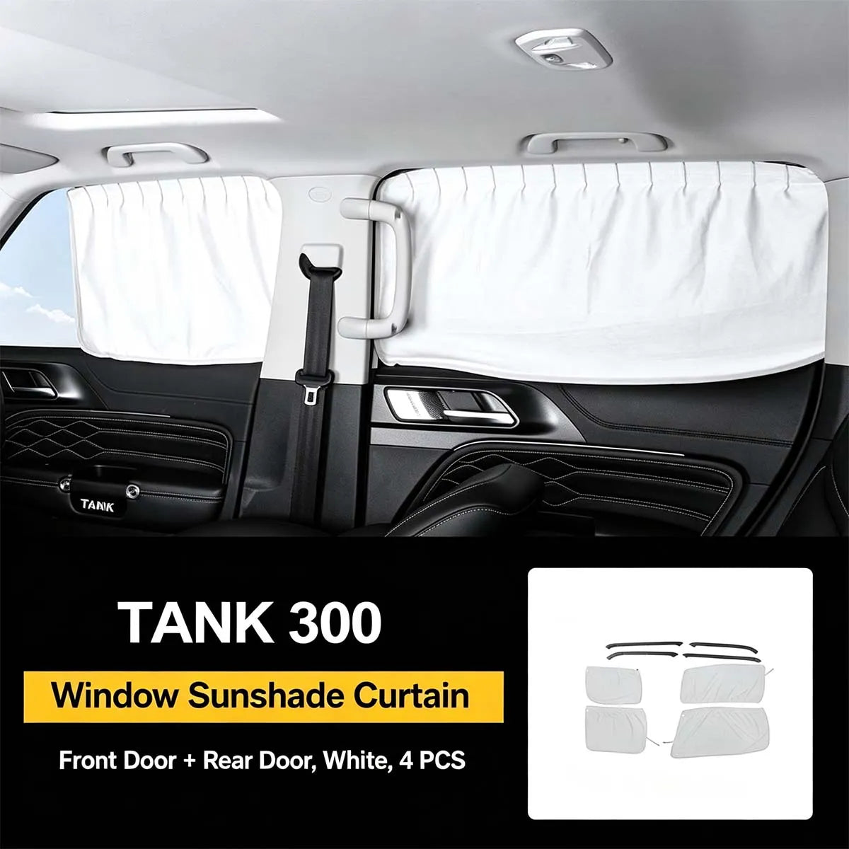 Curtains for windows Tank 300 Sun protection and privacy – Style 2