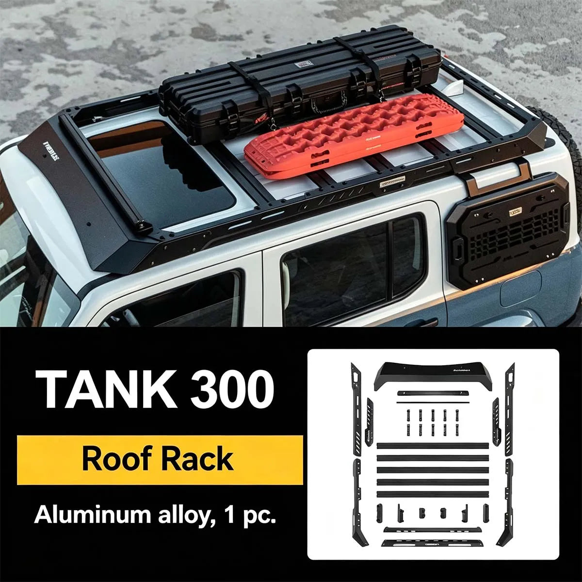 Truck on the roof of the meika for Tank 300