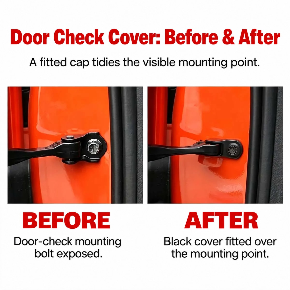 GWM Tank 300 four-piece black door check mounting cover set — image 1