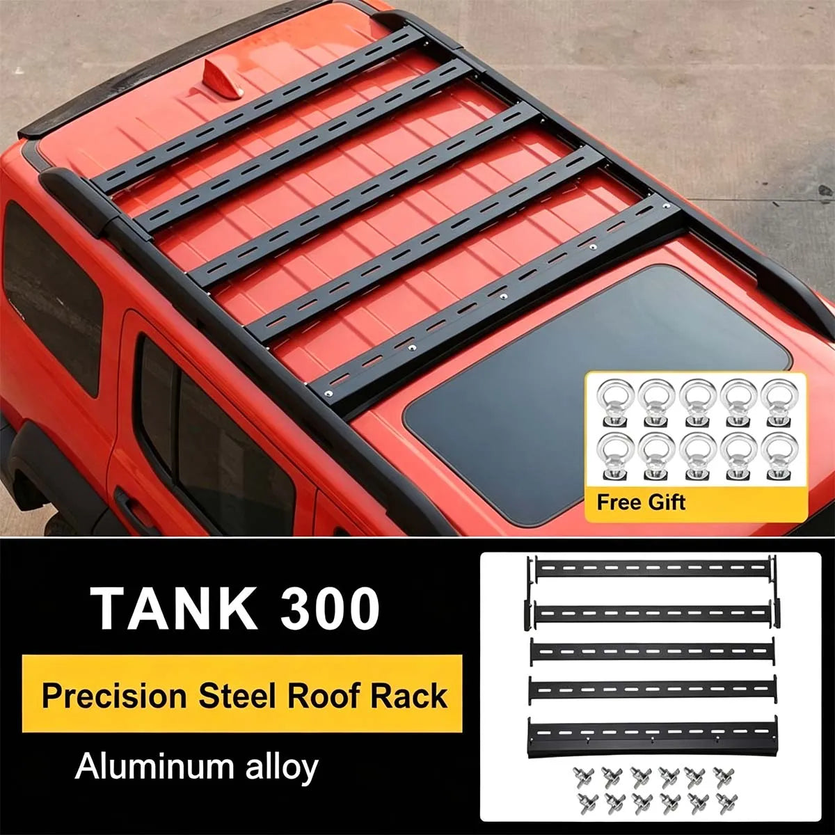 Steel roof rack for GWM Tank 300