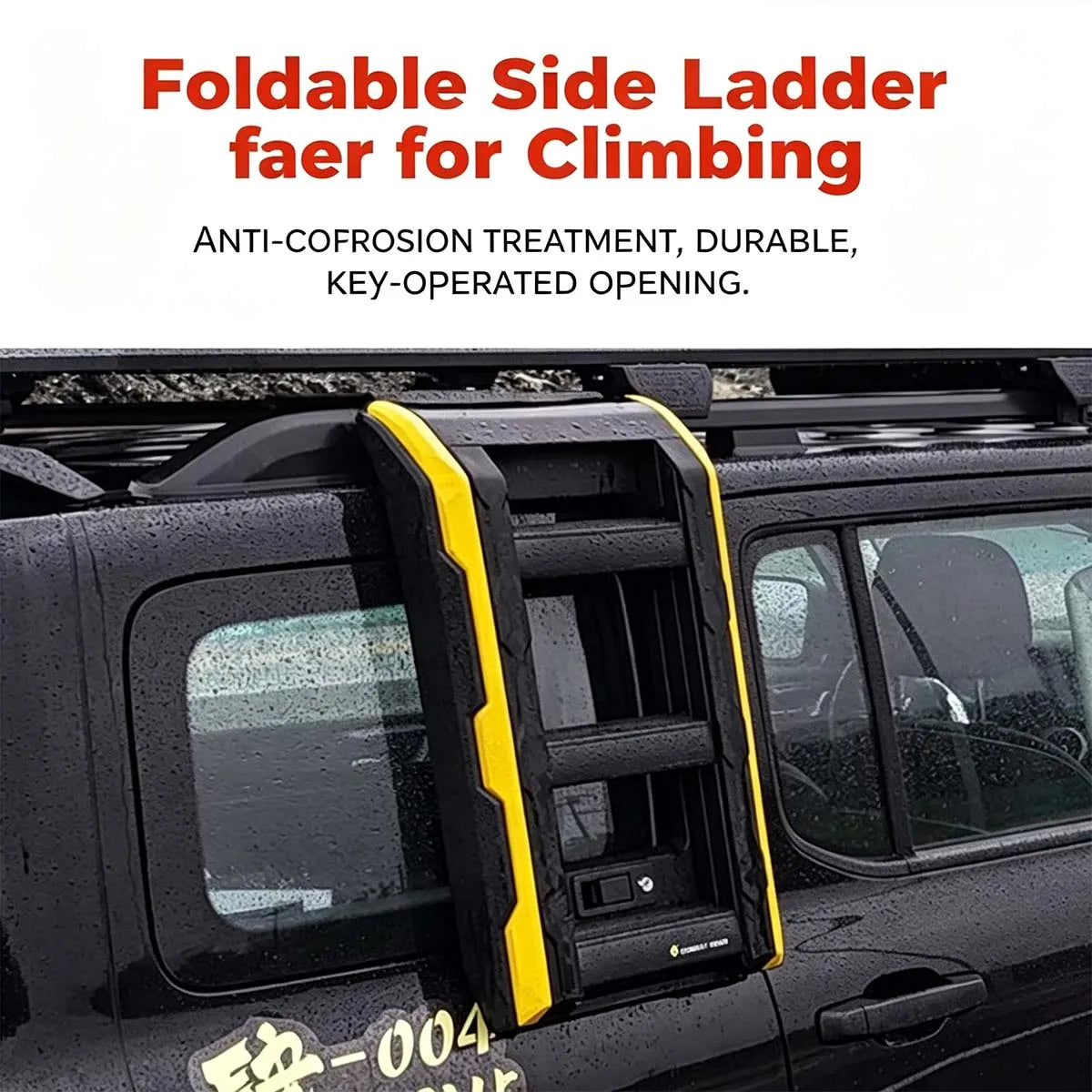 Foldable side ladder for GWM Tank 300
