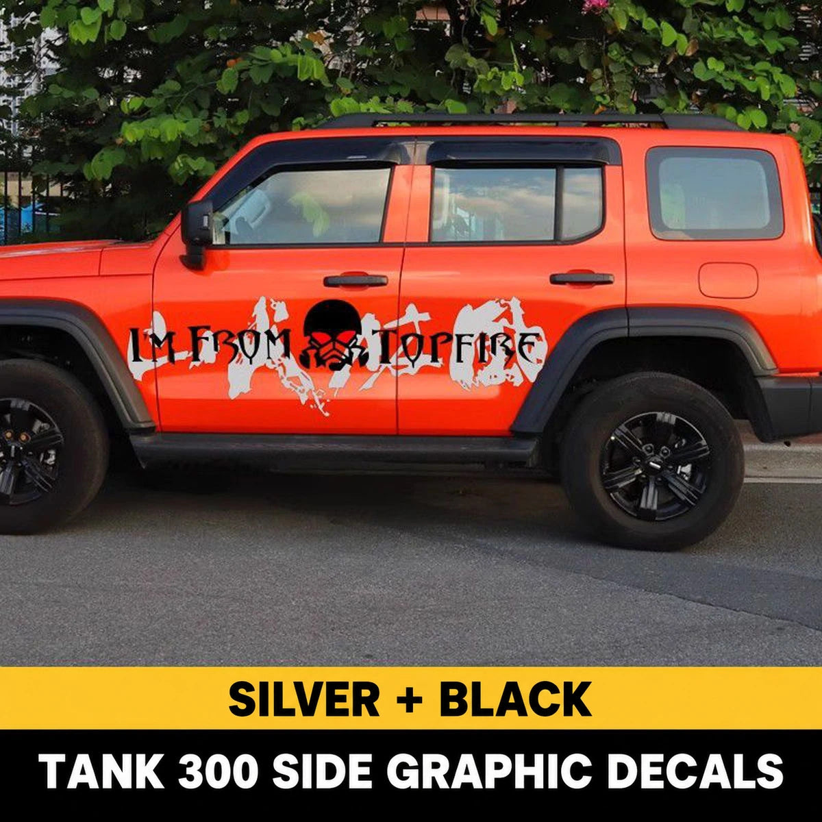 GWM Tank 300 Silver + Black decals – verified product photograph