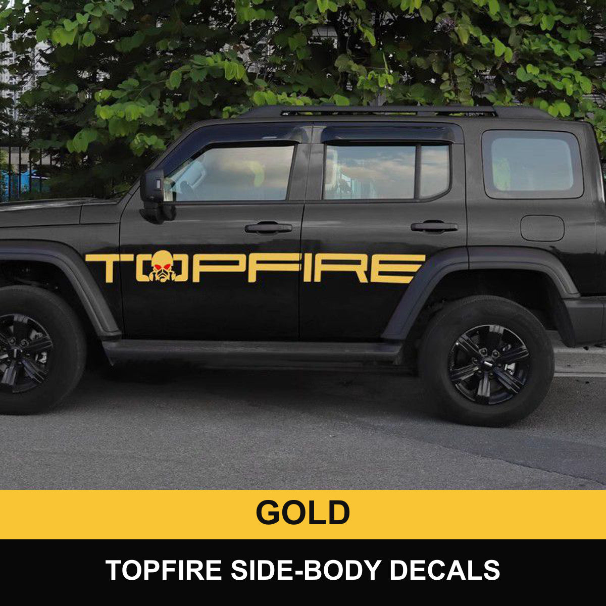 GWM Tank 300 Gold decals – verified product photograph