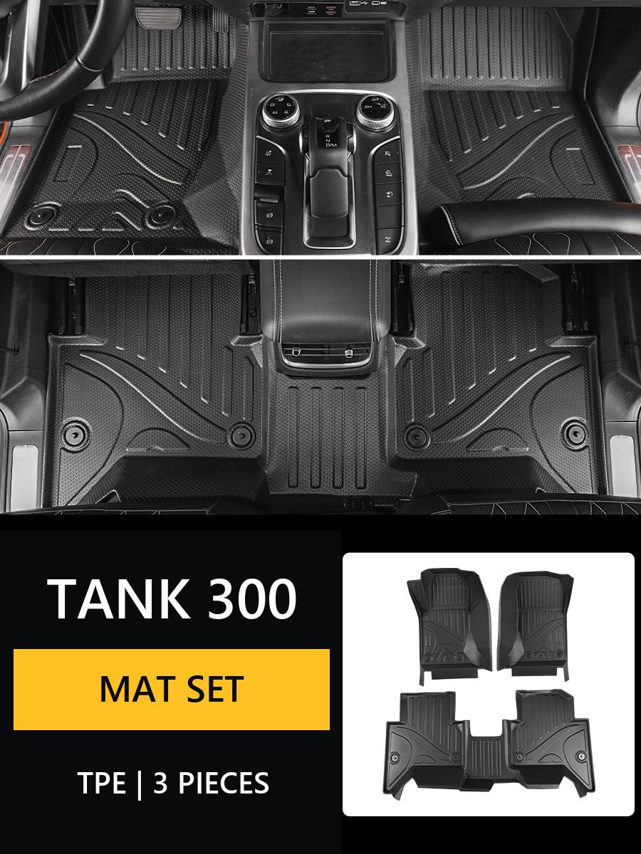Full-Coverage TPE Floor Mat Set for Tank 300 – Product image 9#Colour_Blue