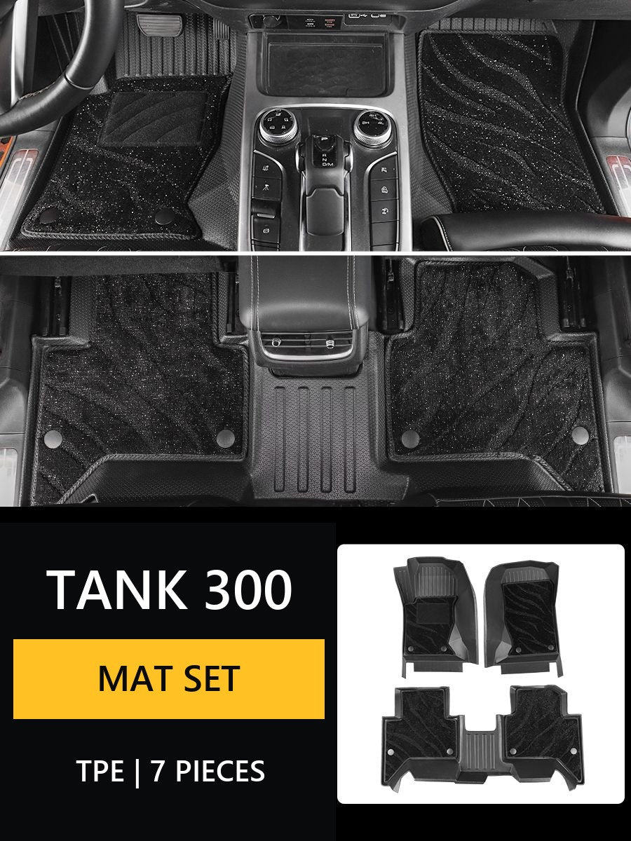 Full-Coverage TPE Floor Mat Set for Tank 300 – Product image 11#Colour_Brown