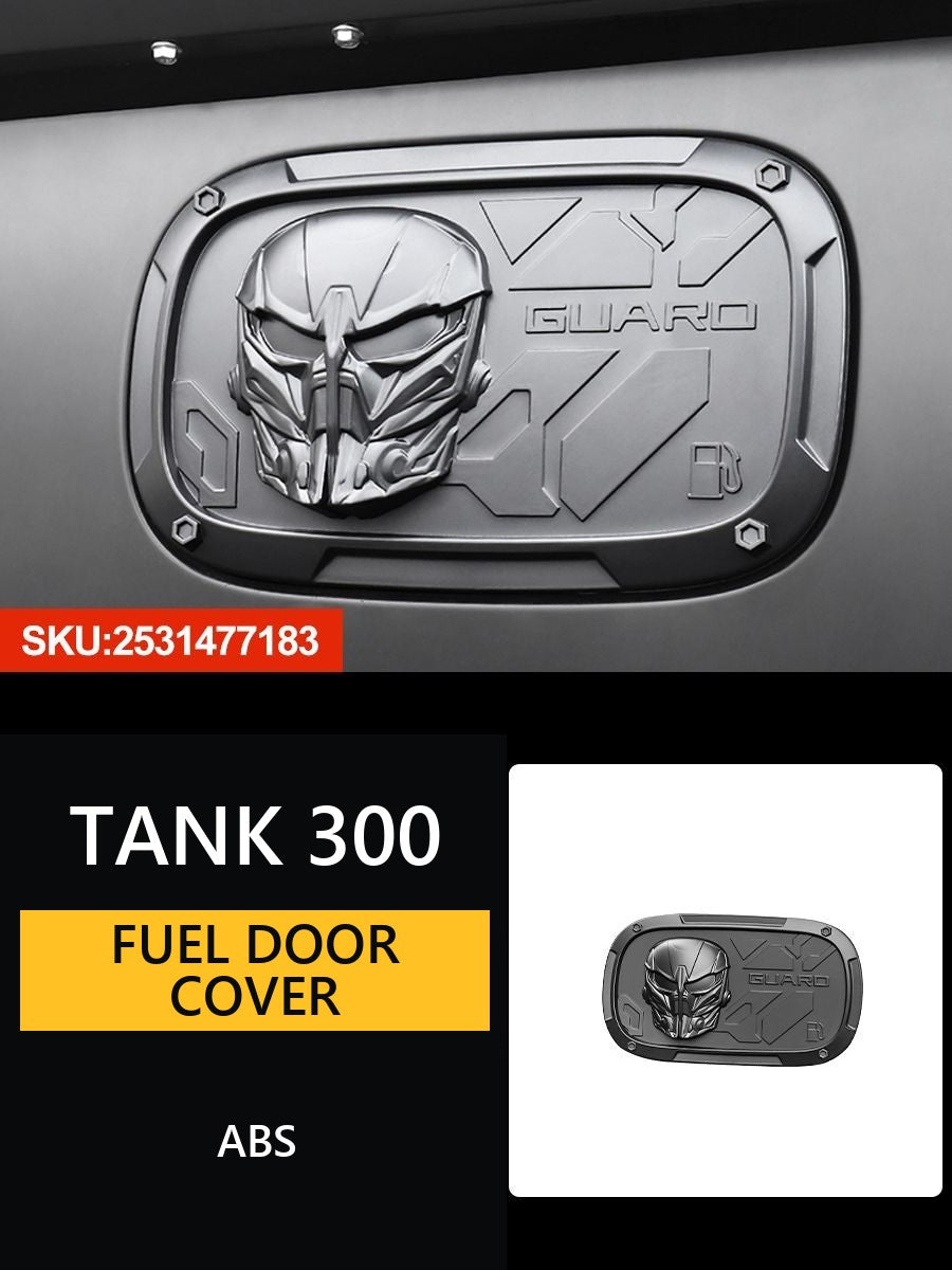 Black Samurai Fuel Door Cover for Tank 300#Colour_Matte