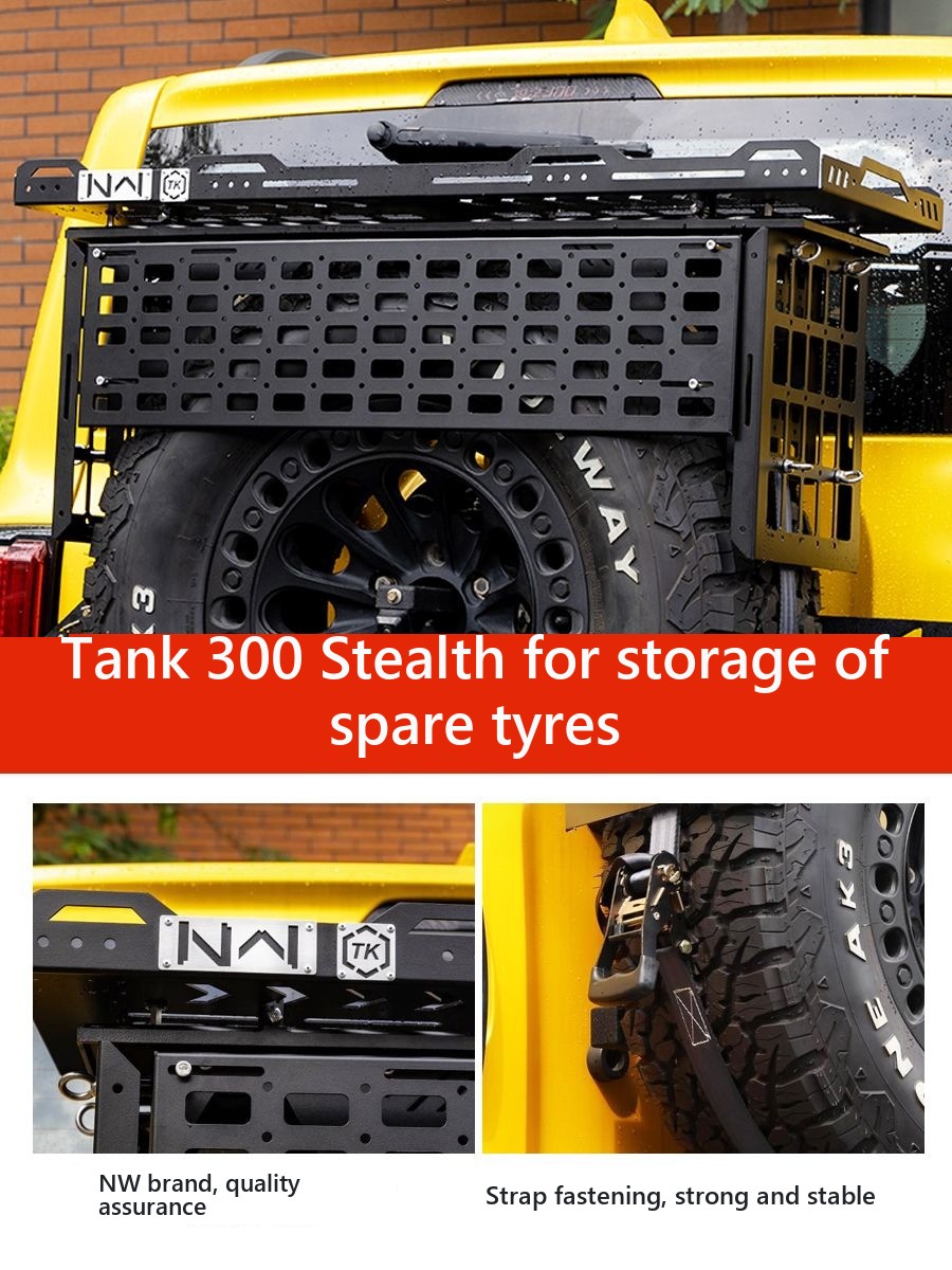 Spare-Wheel-Mount Aluminium Cargo Box for Tank 300 – Product image 2