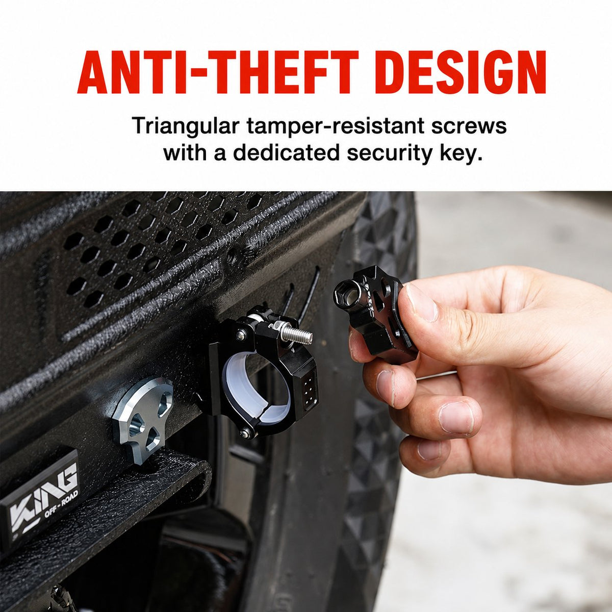 Tank 400 Bracket for the number plate on the spare wheel – Product image 4
