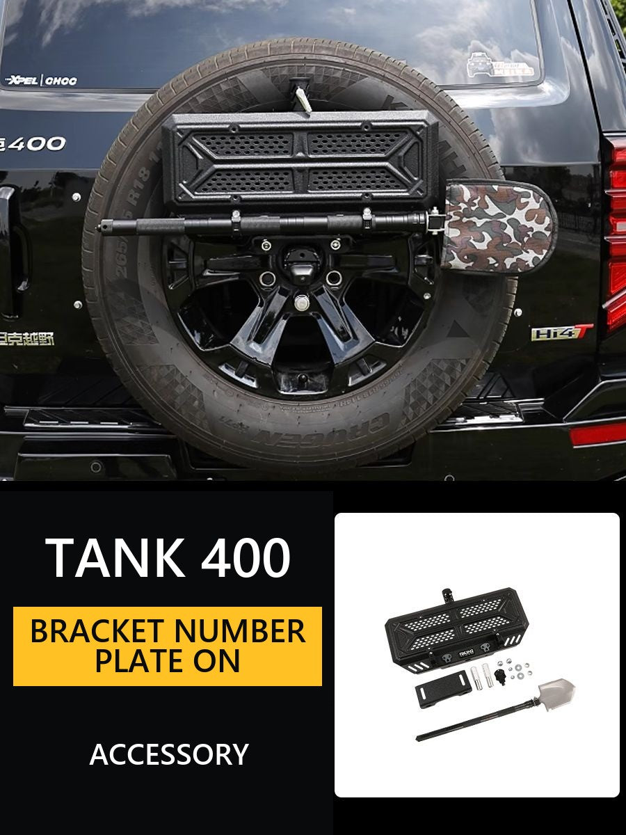 Tank 400 Bracket for the number plate on the spare wheel – Product image 7#Colour_Matte