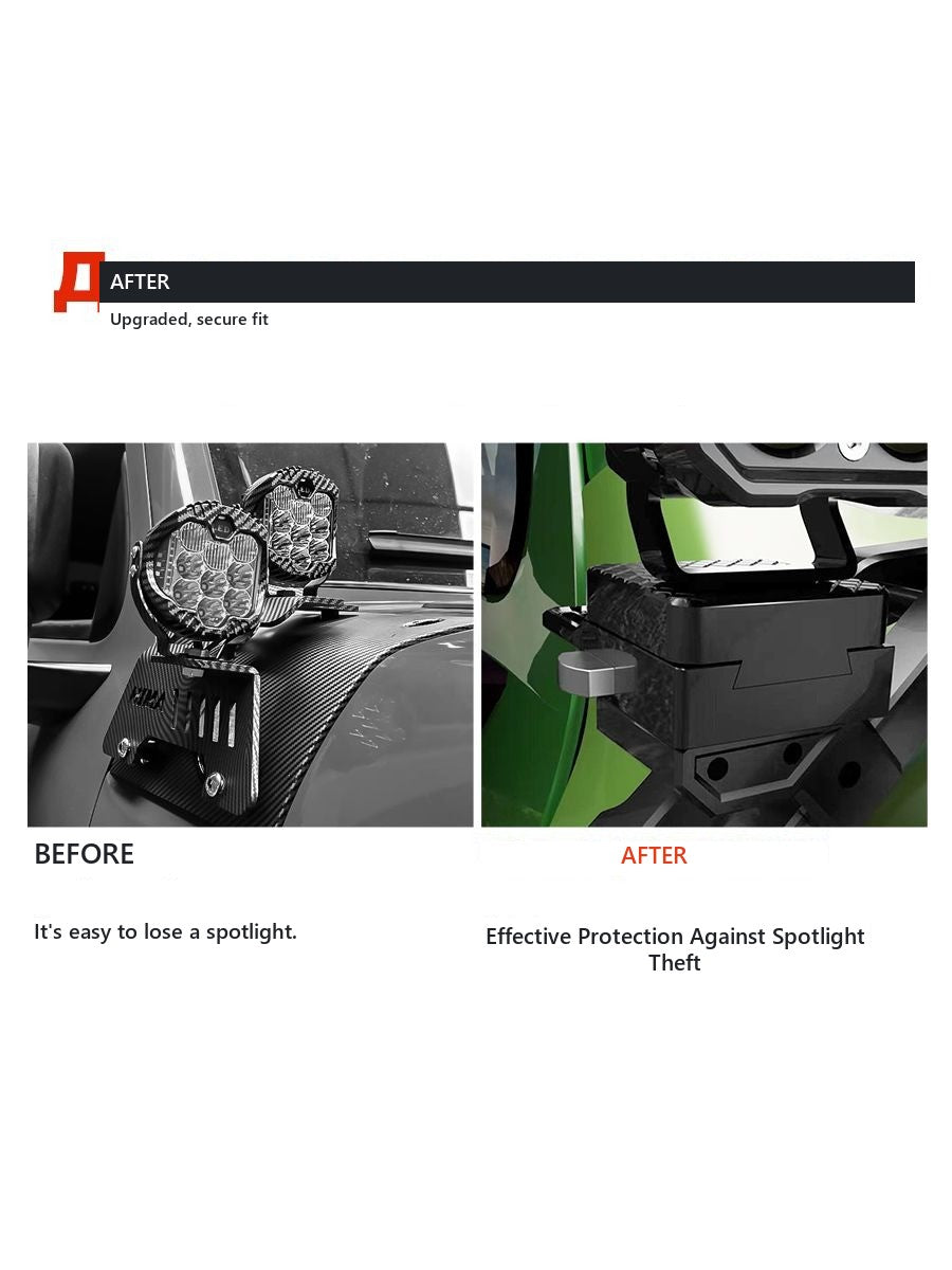 Quick removable mount for spotlights Tank 300/400 with protection against theft – image 4