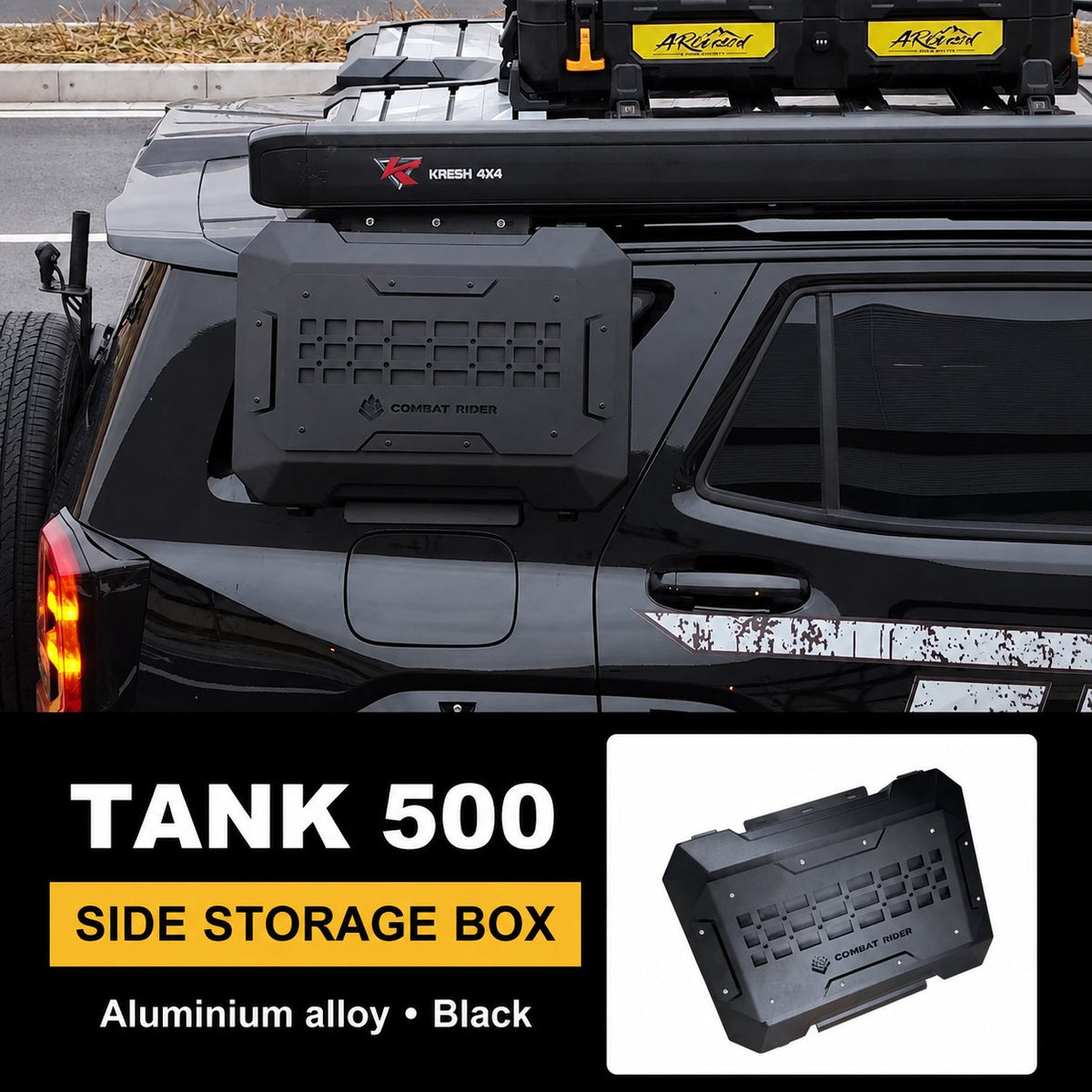 Multifunctional storage case on the door for Tank 300/400/500#Colour_Light-brown