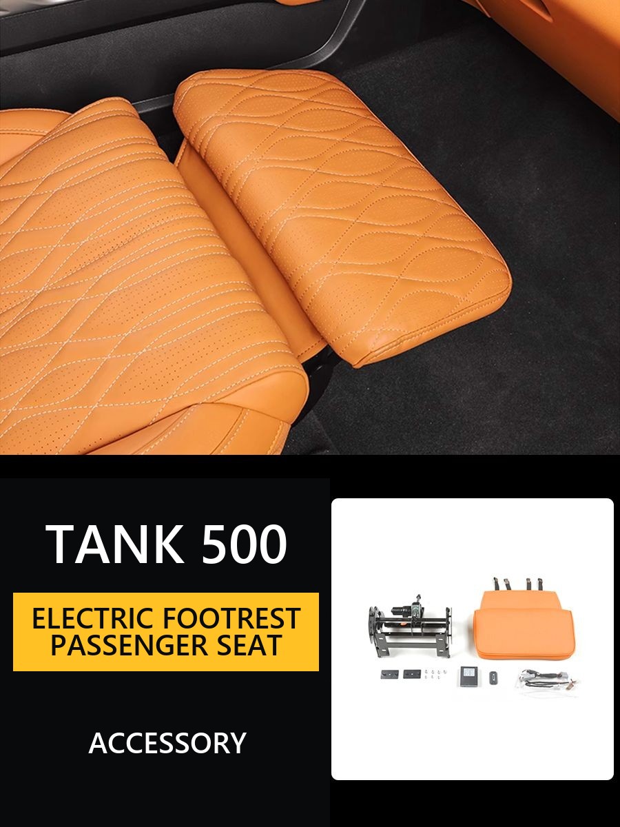 Electric footrest for the passenger seat Tank 500 Queen#Colour_Brown