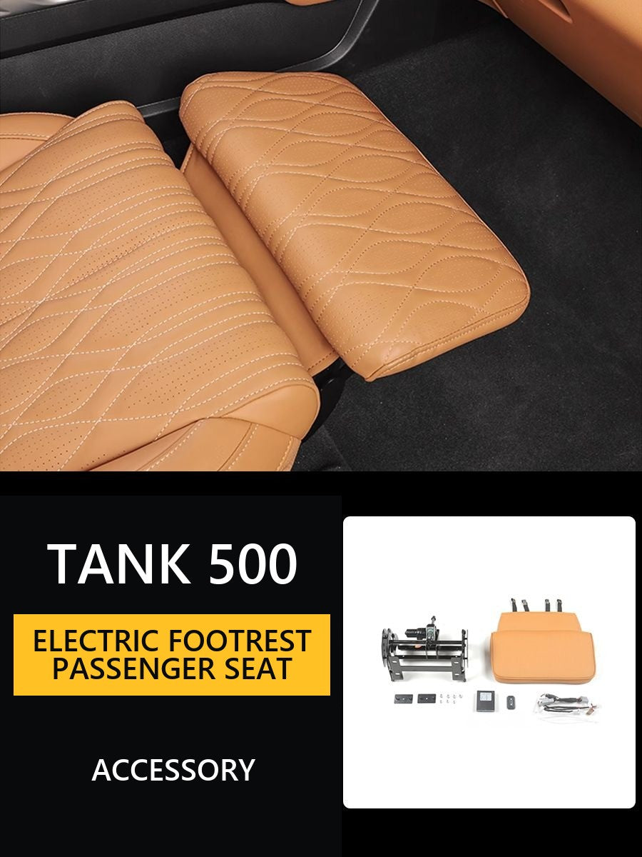 Electric footrest for the passenger seat Tank 500 Queen – image 9#Colour_Light-brown