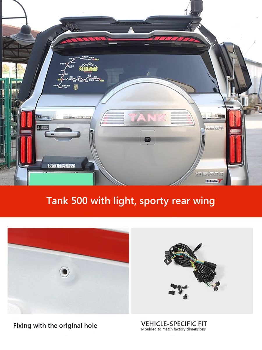Rear wing with running lights Tank 500 – image 2