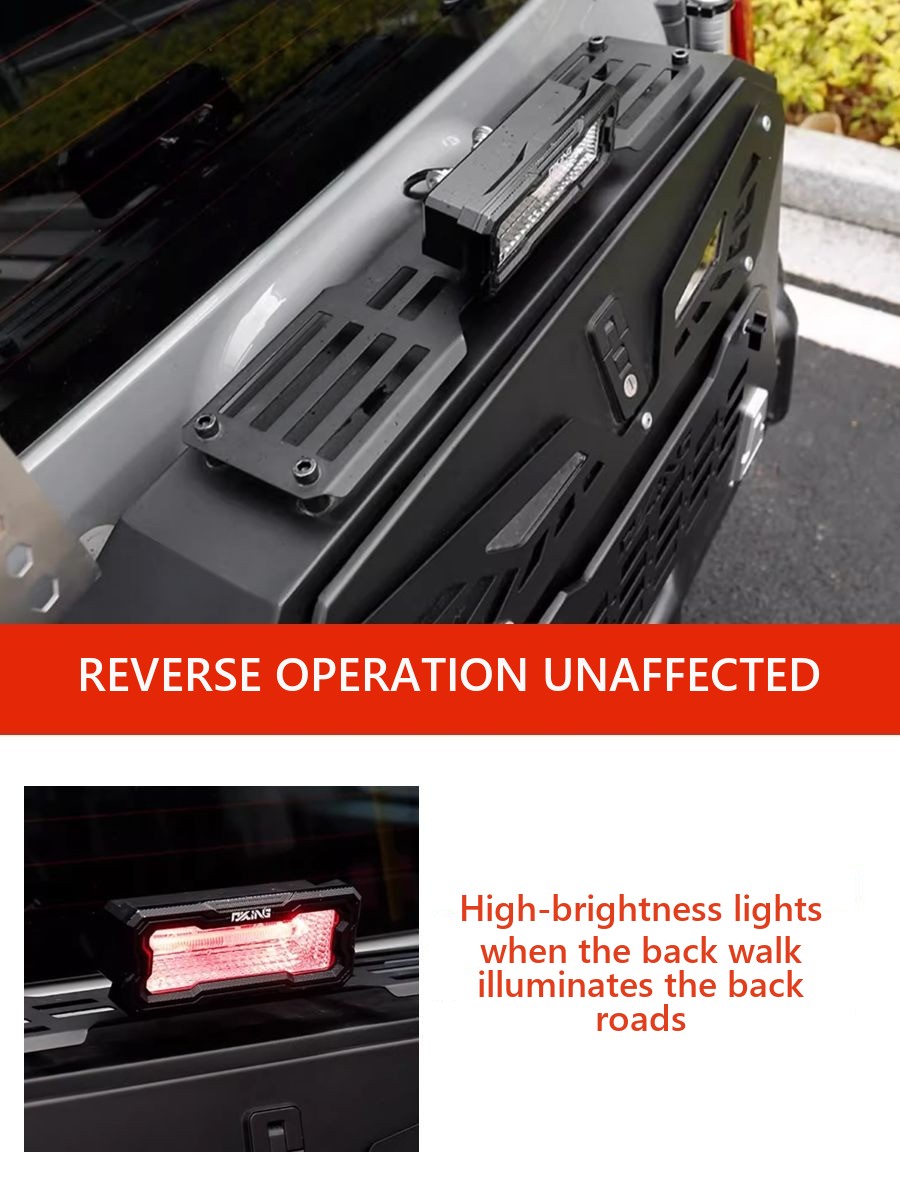 Multifunctional case with a flagpole mount on the trunk door Tank 300 – image 3