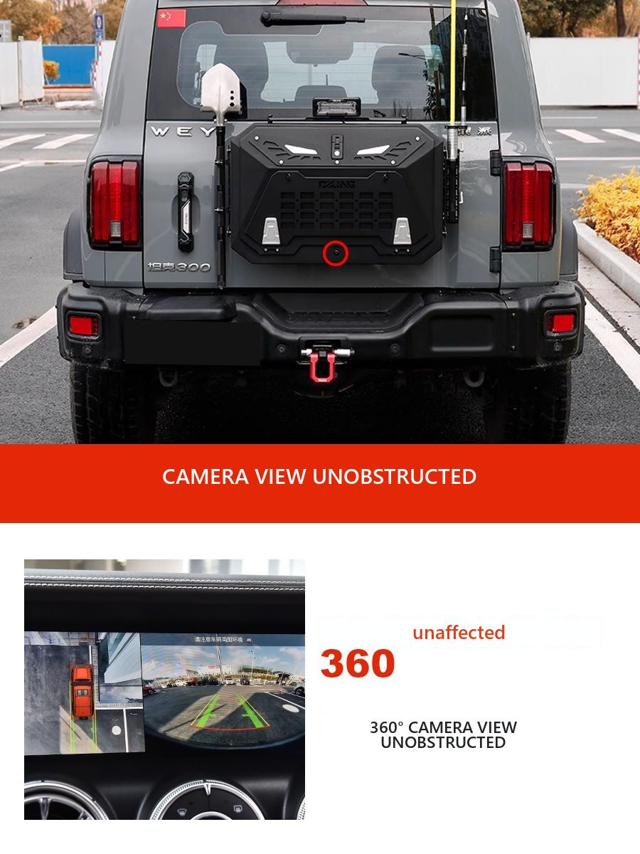 Multifunctional case with a flagpole mount on the trunk door Tank 300 – image 4