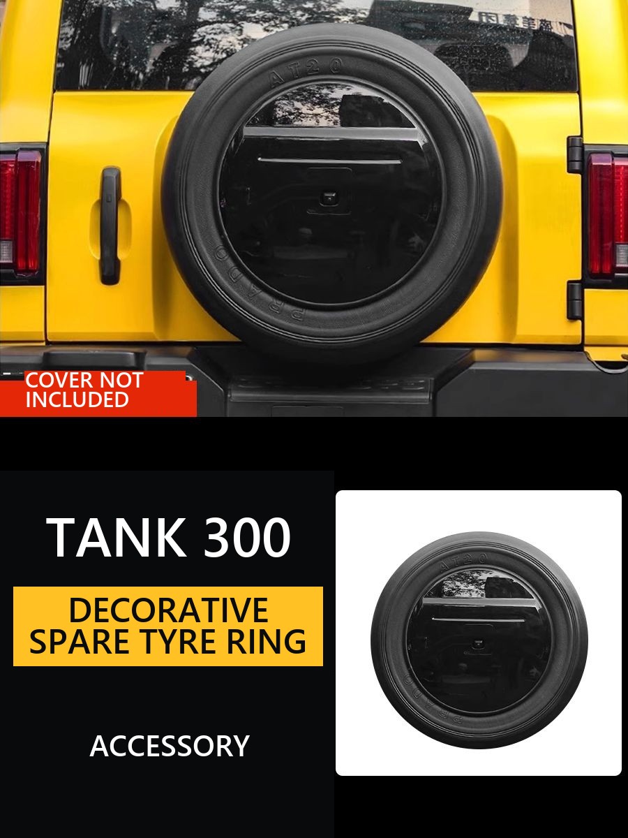 Decorative Spare Tyre Ring for Tank 300#Colour_Matte