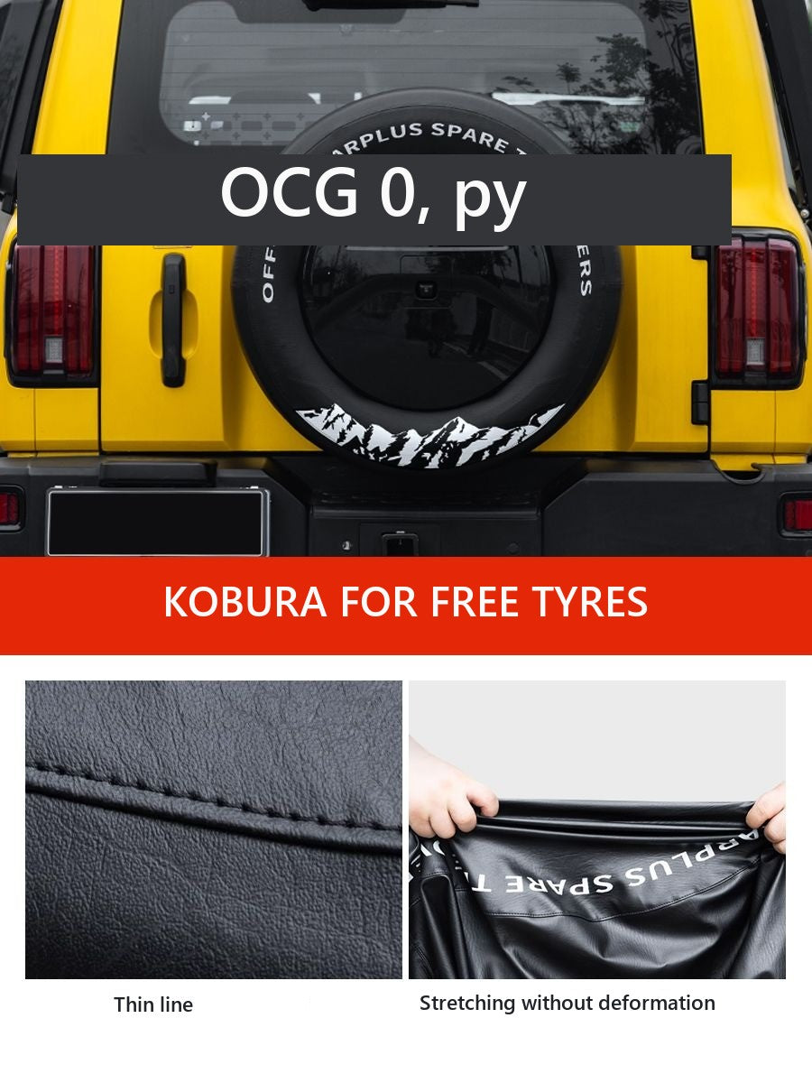 Artificial Leather Spare Tyre Cover for Tank 300 – image 3