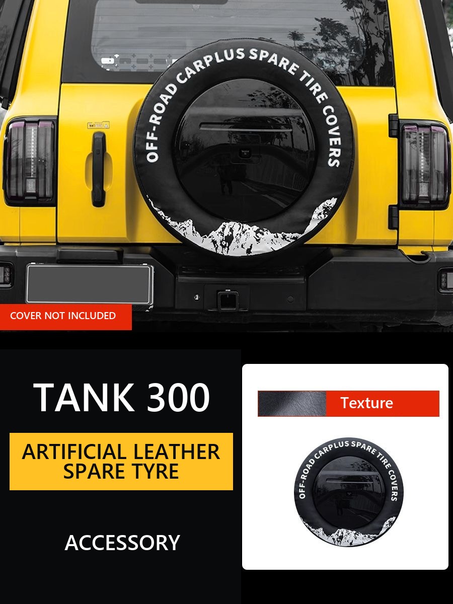 Artificial Leather Spare Tyre Cover for Tank 300 – image 8#Colour_Matte